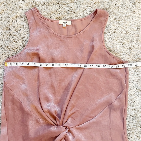 Entro Sleeveless Knot Front Blouse Size Small - Picture 5 of 6